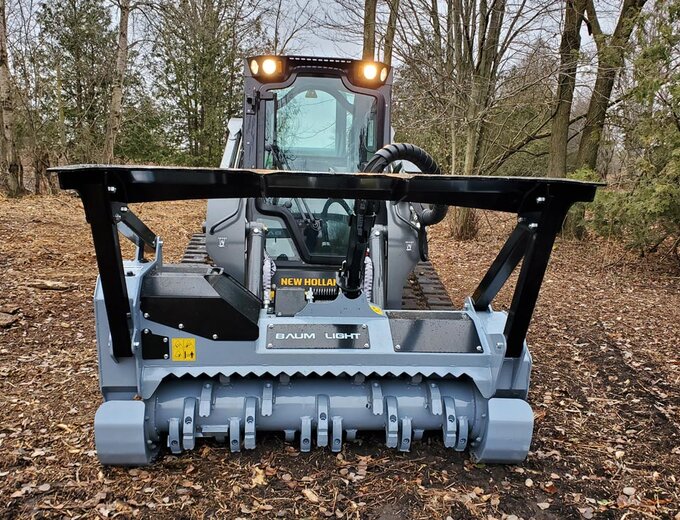 Skid Steer Attachments | Buy Used Heavy Duty Fixed Tooth Mulcher for Skidsteer Online