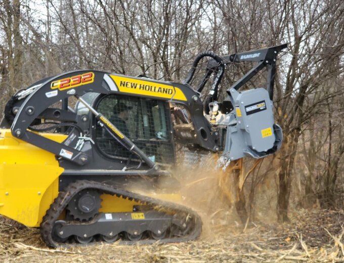 Pre Owned Equipment | Buy Used Heavy Duty Fixed Tooth Mulcher for Skidsteer Online