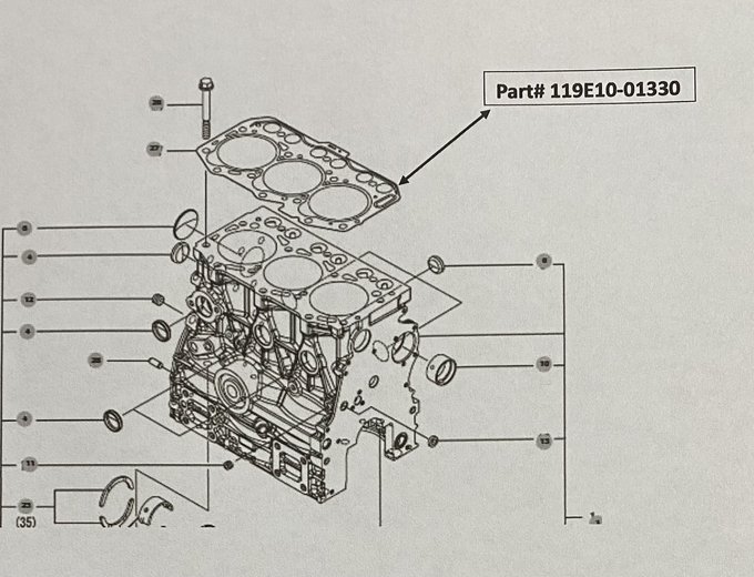 TYM Head Gasket | TYM Head Gasket For Sale Near Me