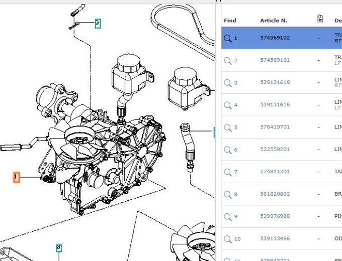 Transmission Pump Right Side 574569102