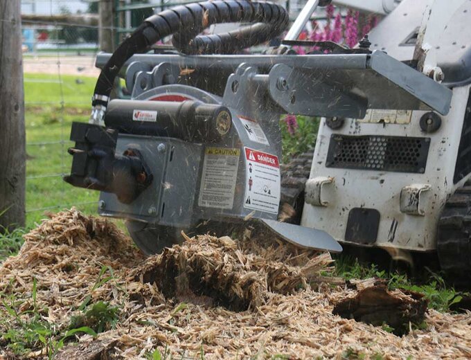 Skid Steer Attachments | Buy Mini Skid Steer Stump Grinder - S14 Online